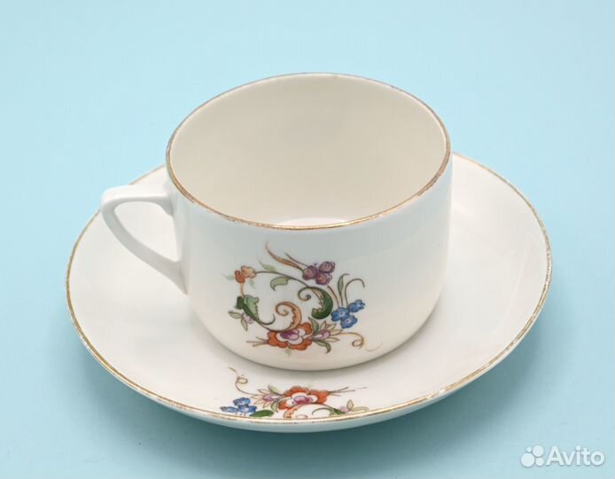 Чайная пара. 1935 - 37 Красный фарфорист. Чудово