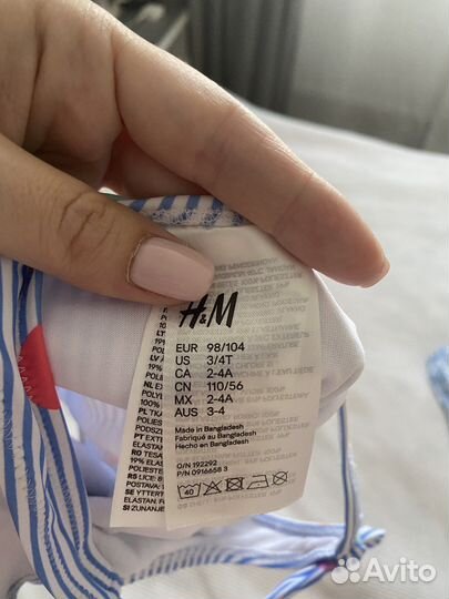 Купальник для девочки hm 98 104