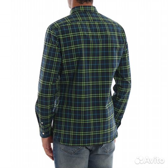 Рубашка Burberry Alexander Check Cotton In Green