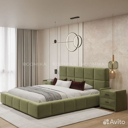 Кровать мягкая с подъемным механизмом