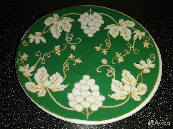 Набор для торта, блюдо, бокалы, блюдца, кружка