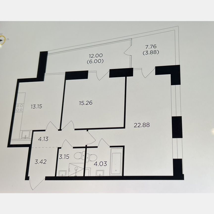 2-к. квартира, 75,9 м², 5/17 эт.