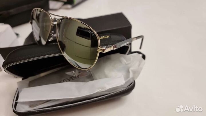 Солнцезащитные очки авиаторы Kingseven зеркальные