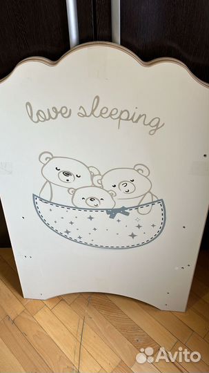 Детская кровать для новорожденных с ящиком