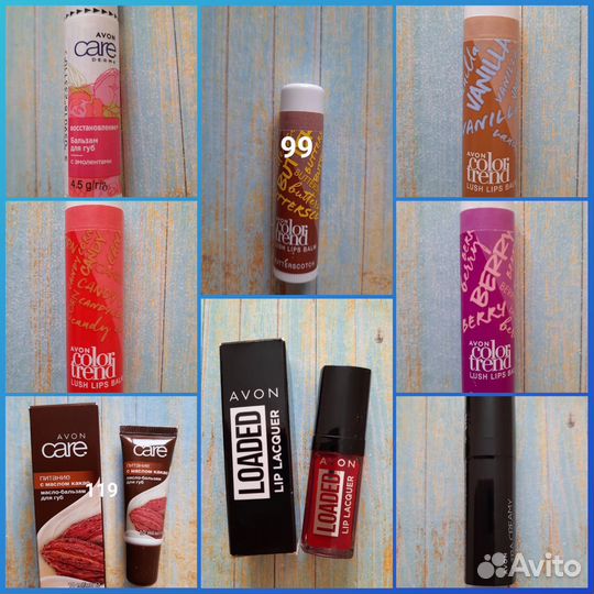 Тушь для ресниц, бальзам для губ, карандаш, румяна