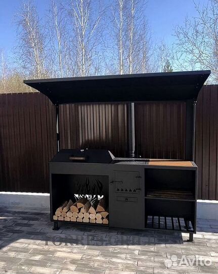 Мангал с крышей от производителя
