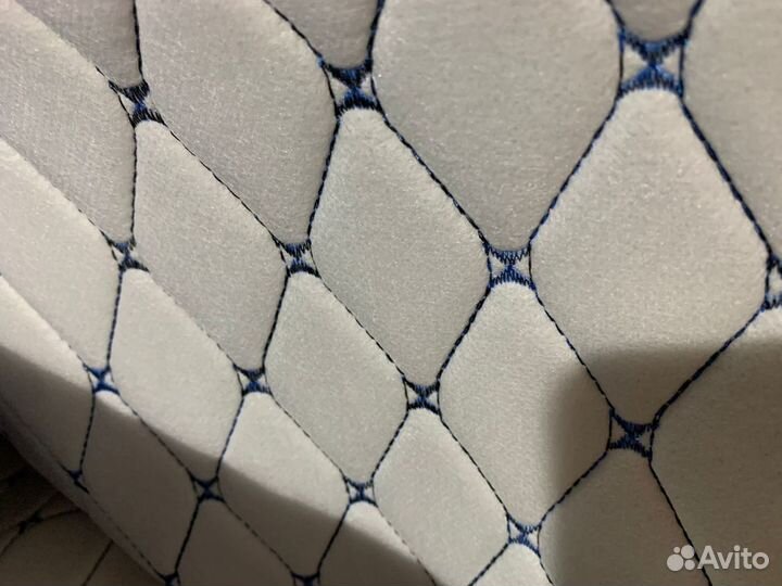 Экокожа синяя