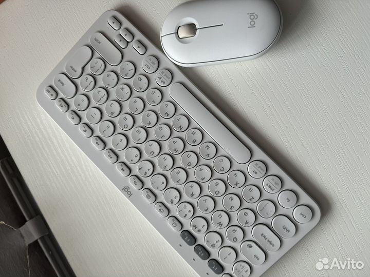 Беспроводная клавиатура и мышь logitech