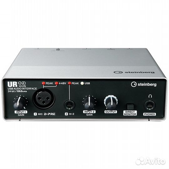 Аудиоинтерфейс для блогера steinberg UR12 (карта)
