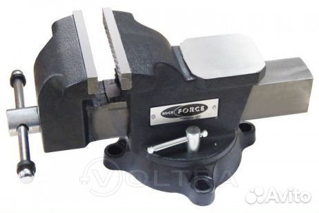 Тиски слесарные 150 мм, стальные Forsage