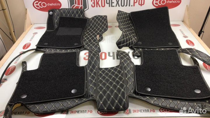 3D Коврики Mercedes Салон Багажник из Экокожи