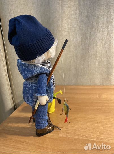 Кукла рыбак на заказ