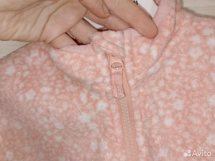 Флисовая кофта для девочки 5-6 лет