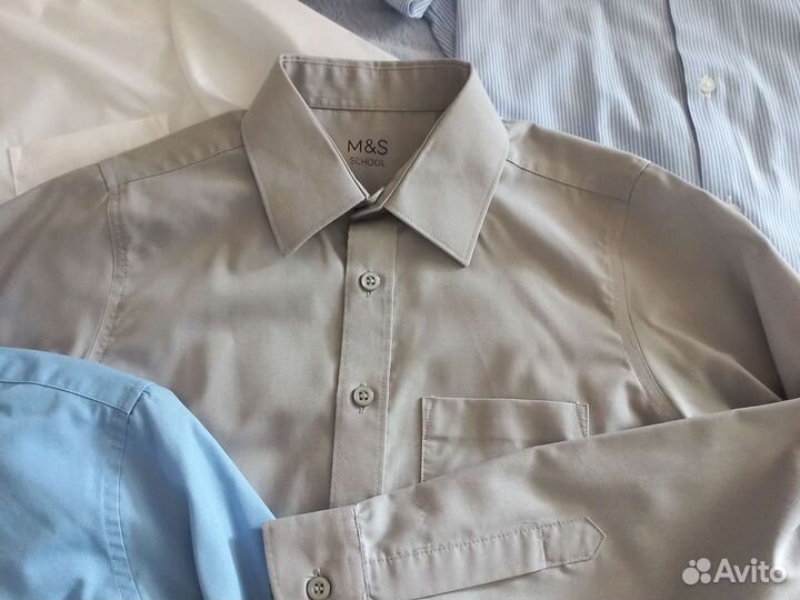 Рубашки школьные р 140-146 M&S, george