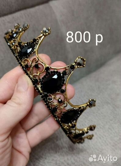 Розовая Диадема красная чёрная синяя диадема золот