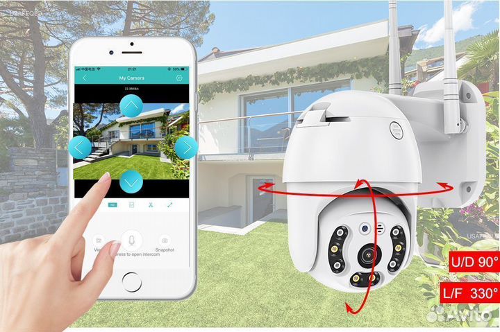 NEW Хит видеонаблюдение Уличная ip 4G поворотная к