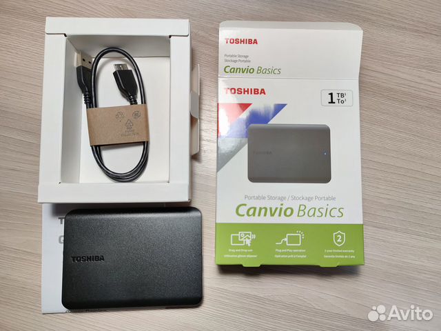 Внешний жесткий диск Toshiba Canvio Basics 1 тб объявление продам