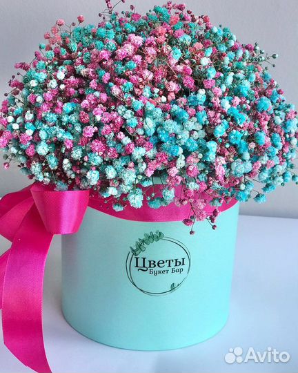 Гипсофила в коробке / букет гипсофилы