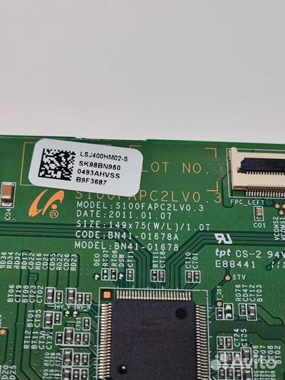 Плата T-CON BN41-01678A для тв Samsung UE40D5520RW