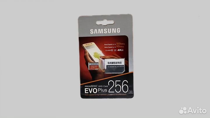 Карта памяти sdxc 256 гб Samsung Evo plus