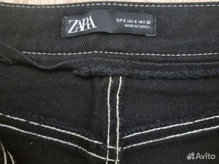 Джинсовая мини юбка zara