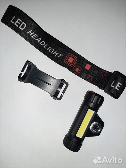 Налобный фонарик (светодиодный)