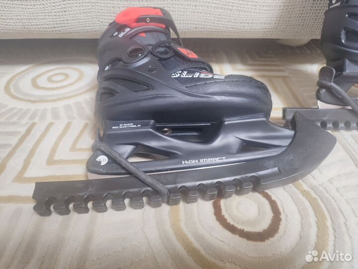 Коньки детские раздвижные р.26-31