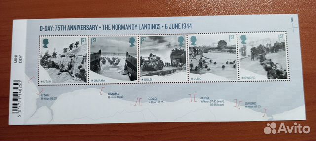 Марки Великобритании 2019 75th Anniversary D-Day