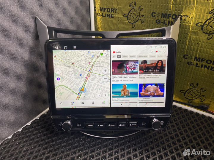 Магнитола с крутилками на Huyndai Solaris