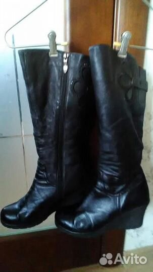 Сапоги-кожа и мех натуральные-отличное качество