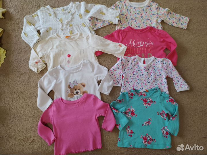 Пакет фирменных вещей для девочки 62 68 74 см