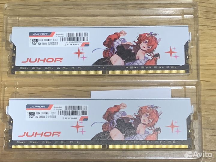 Новые Ddr4 32gb(16gbx2) 3600MHz XMP Juhor Hynix