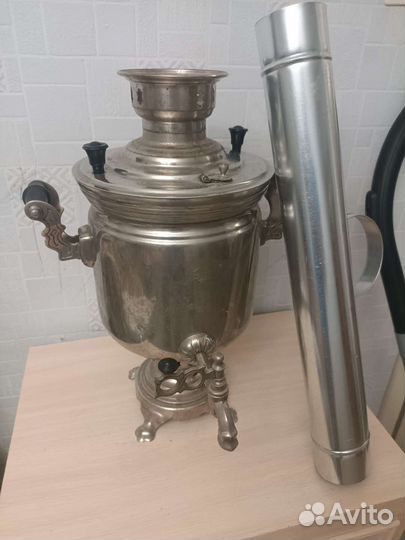Самовар 5 литров рюмка на дровах