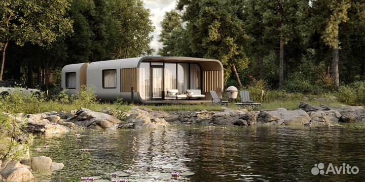 Модульный дом из камня