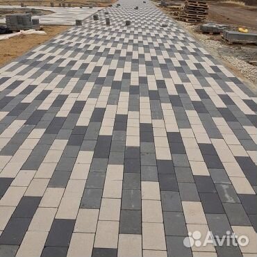 Брусчатка вибропрессованная «Кирпич» 4 см