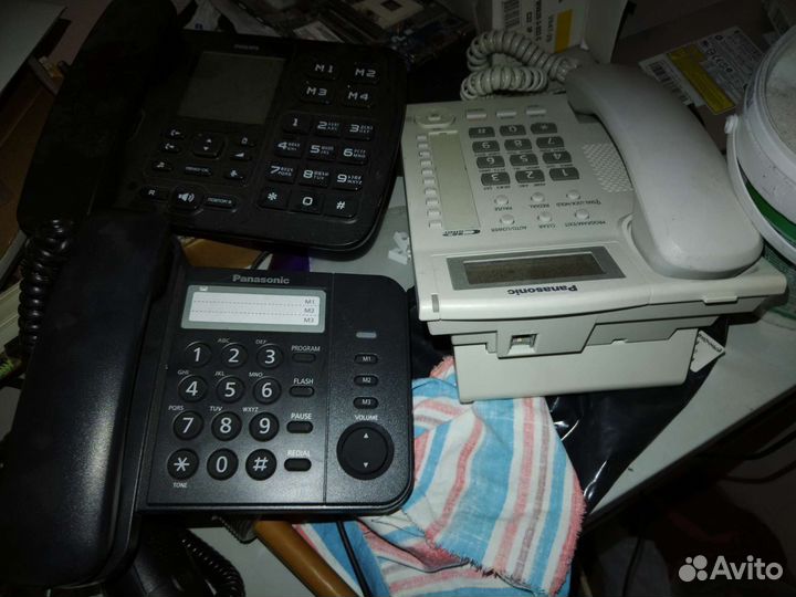 Телефоны стационарные 3 шт