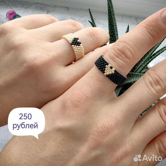 Кольцо из бисера