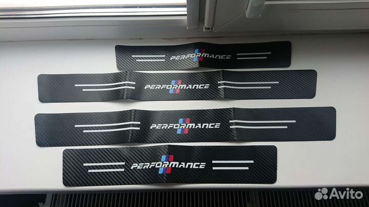 Наклейки на пороги m performance bmw