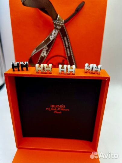 Мини серьги Hermes