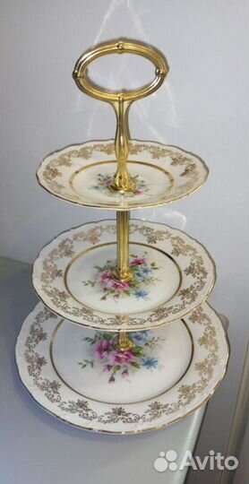 Ваза для фруктов этажерка Чехословакия