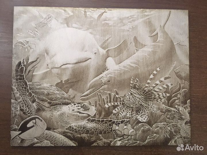 Картина с рыбками на стену