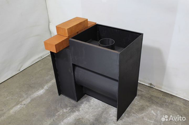 Печь для бани с баком