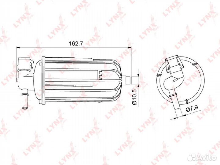Фильтр топливный audi A4 1.8-2.0 08больше чем / A5