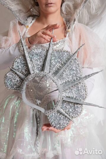 Кокошник снегурочки, зимний кокошник