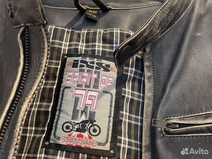 Мотокуртка кожаная