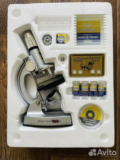 Микроскоп, набор юного химика