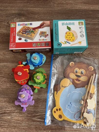 Развивающие деревянные игрушки