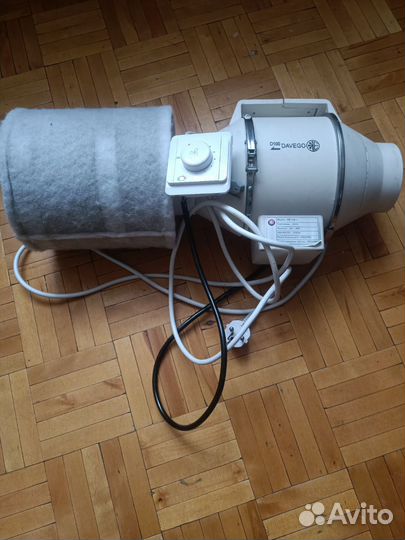 Канальный вентилятор +регулятор скорости