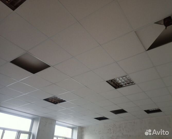 Монтаж потолка Типа Армстронг