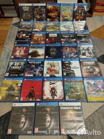 Игры в заводской упаковке ps4, ps5